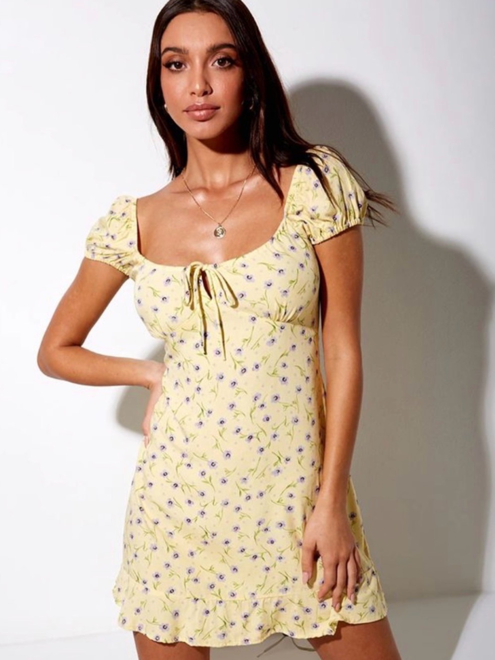 Motel Mini Floral Summer Dress Size S